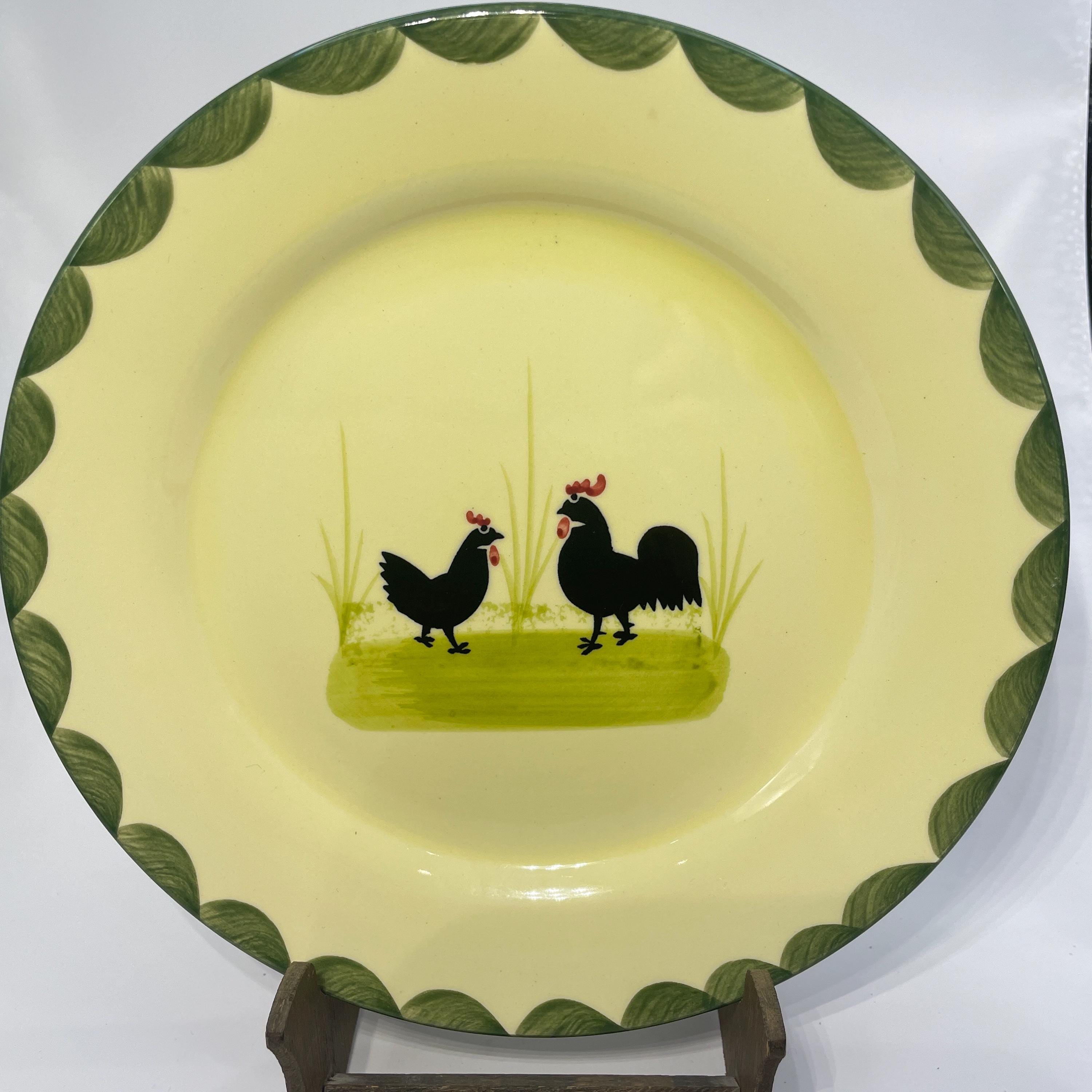ZELLER KERAMIK HAHN und Henne Milchkännchen Rahm/ Sahnegießer EUR 14,00