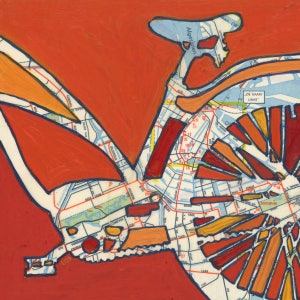 Amsterdam // carte vélo imprimée sur papier ou bois / Pays-Bas, Vondelpark, Oosterpark, Canal District, impression vélo, cadeau vélo