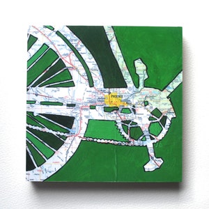 Phoenix // bike print on paper or wood panel -  Scottsdale, Mesa,  Superior, Superstition Wilderness , Arizona bicycle art