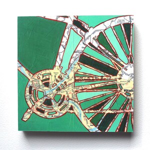 Pittsburgh // impression vélo sur papier ou bois / impression d'art vélo Mt Oliver, rivière Allegheny, Pennsylvanie