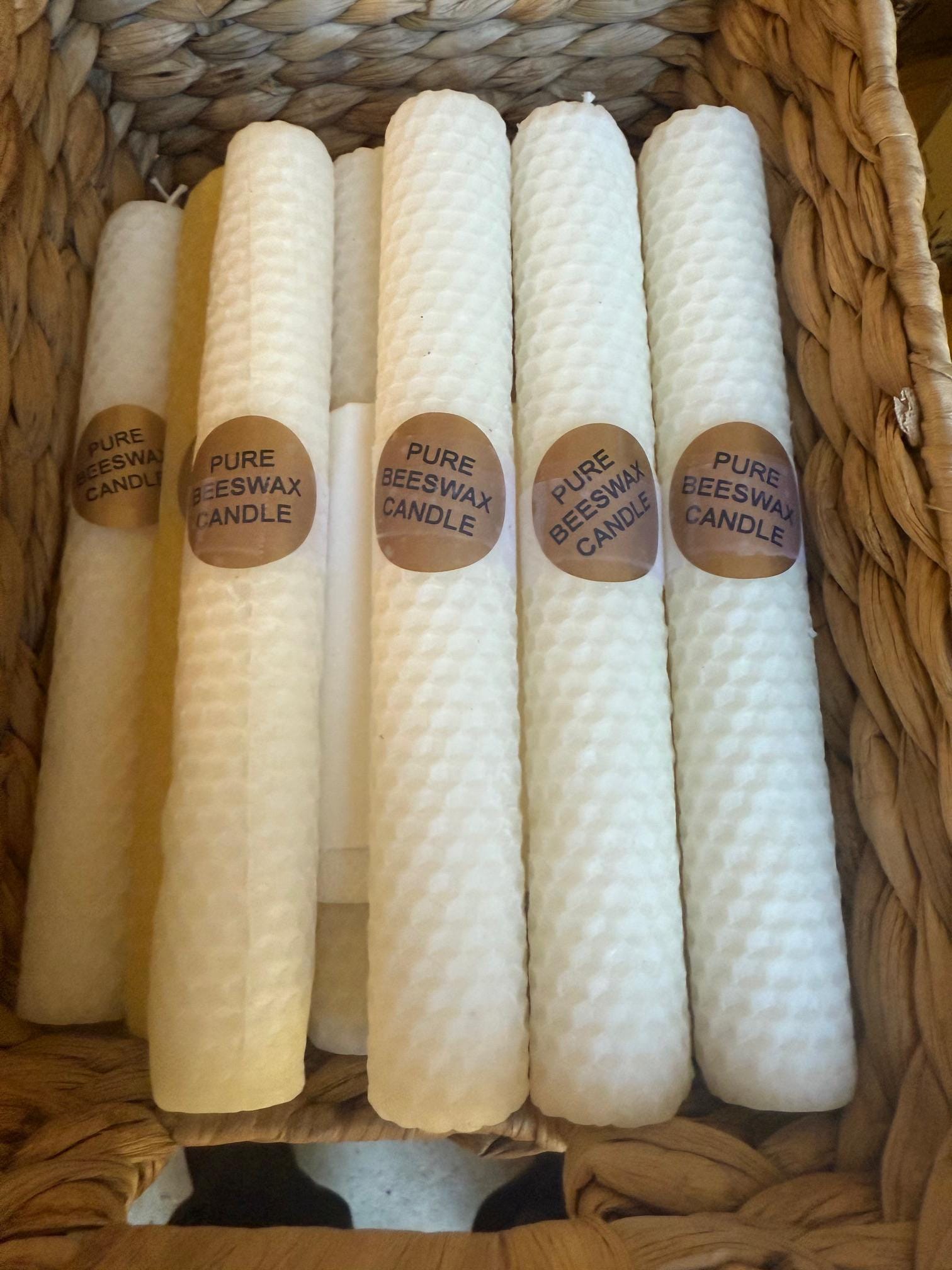 Quattro candele a cera liquida in ceramica con base | Myriam