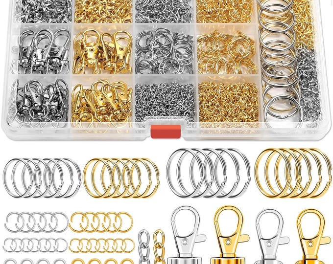 Key Making Kit 990PCS Keychain Making Kit, Keychain Craft Supplies Including Key Chain ...