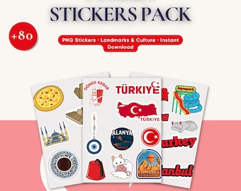 Türkei Aufkleber • Türkische Symbole • Türkiye PNG Aufkleber
