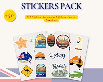 Australien Stickers | Reise, Känguru & Koala Printable Pack