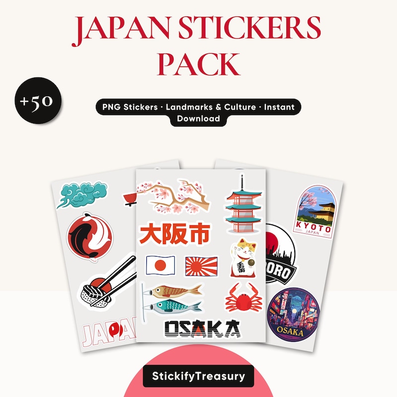 Japanese stickers - Etsy 日本