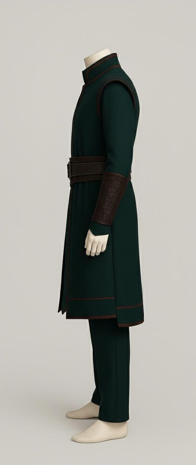 Emu Robe Emerald Fantasy Robe and Belt Outfit - Etsy