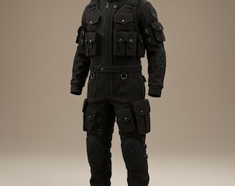 Men's Tactical Jumpsuit: Military Combat Outfit, Cosplay Uniform