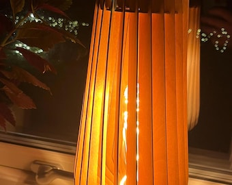Modern Wooden Table Lamp design SVG DXF Files for Laser Cutting, Digital Download, 2,3,4 mm cut files