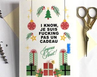 Carte de souhaits - Noël - Pas un cadeau