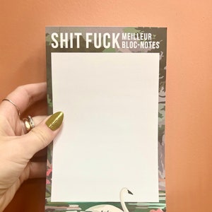 LIQUIDATION  Bloc-notes - Shit fuck meilleur bloc-notes