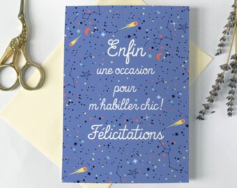 Carte de souhaits - S'habiller chic