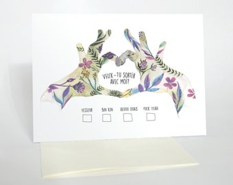 Carte de souhaits - Veux tu sortir avec moi?