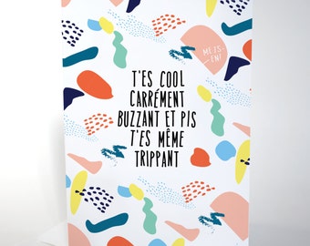 Carte de souhaits - T'es Cool
