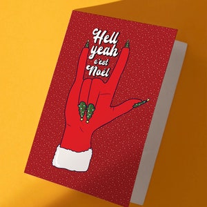 Carte de souhaits  - Noël -  Hell Yeah, No hell