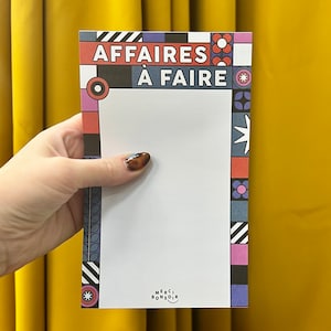 LIQUIDATION Bloc-notes - Affaires à faire