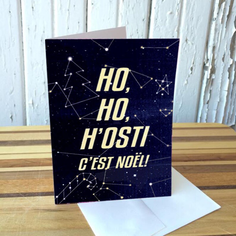 Carte de souhaits - Noël - HO HO H'Ostie image 2