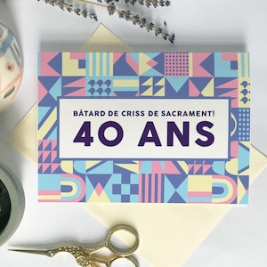 Carte de souhaits - 40 ans