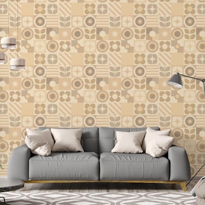 Tapisserie - Tuiles Retro (beige)