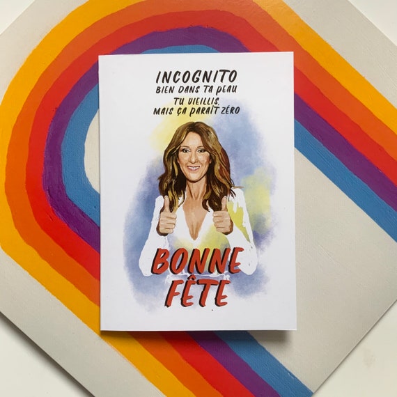 Carte De Souhaits Celine Dion Incognito 