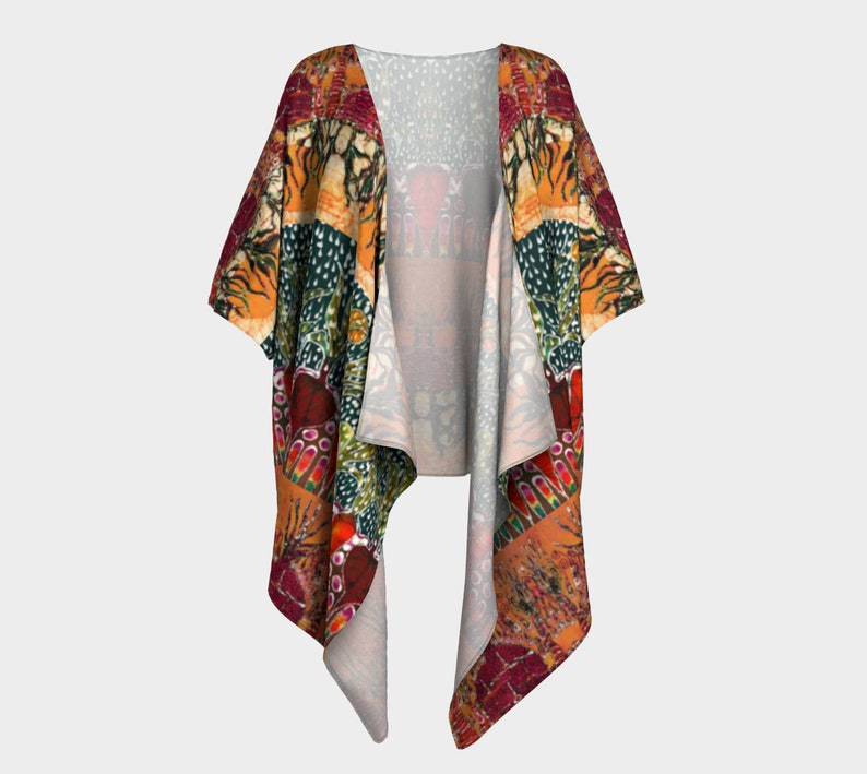 Sun and Rain Garden Kimono Robe Nature Batik - Etsy