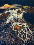 Horses Art  -  Crossroad  -  Original Batik