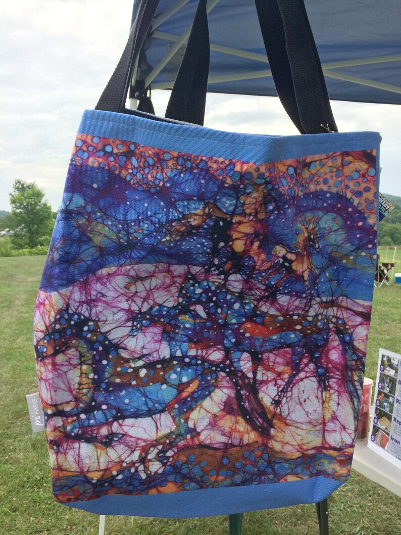 Horse Tote Bags Horse Medley Batik Fabric Etsy