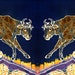 Cows Jumping over the Moon - fabric swatch from original batik for quilting and applique