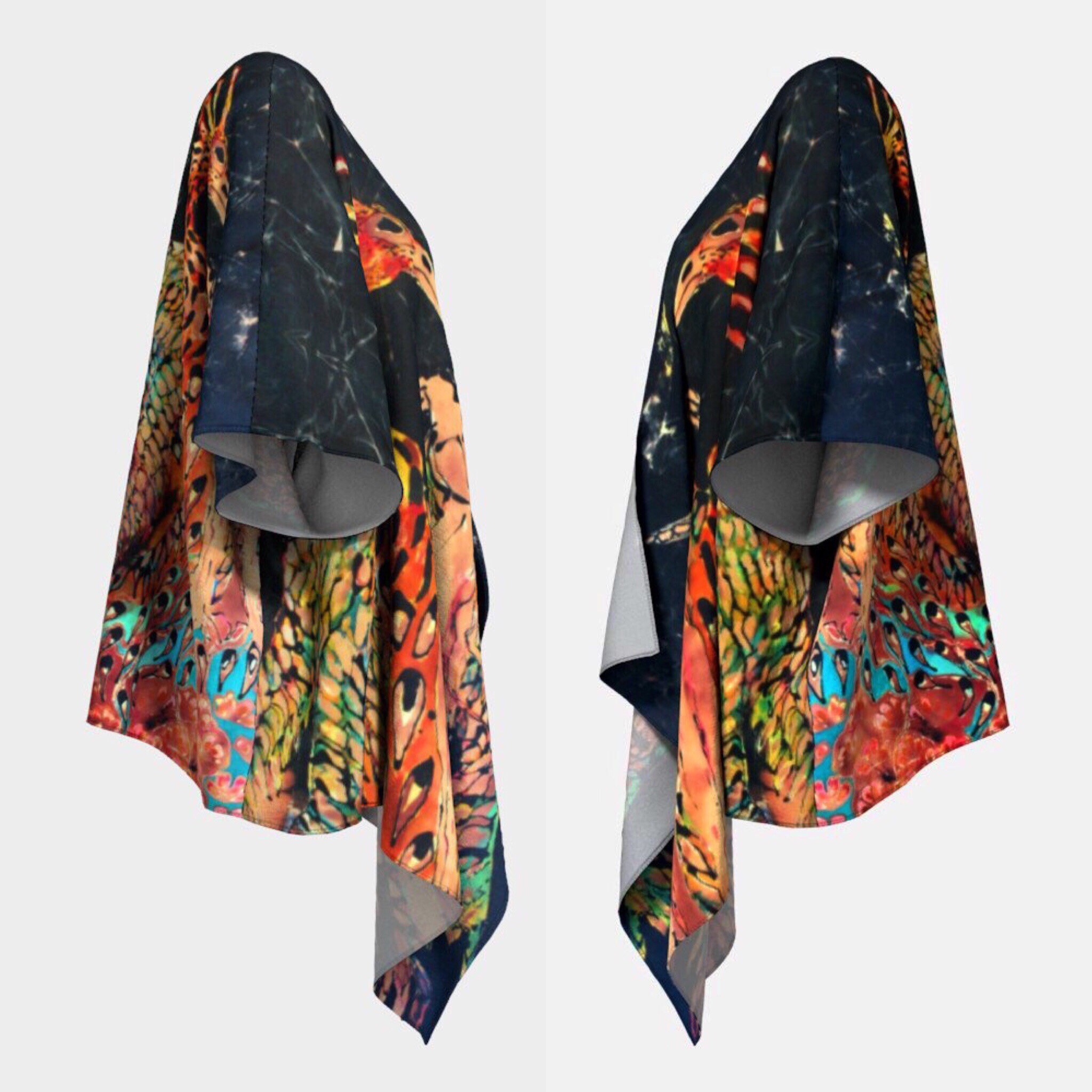 Feathers of the Phoenix Kimono Robe Phoenix Batik | Etsy