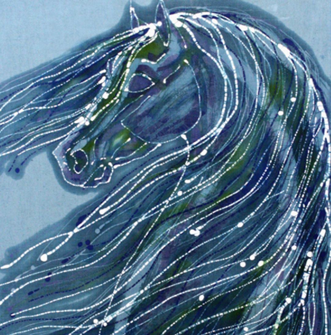 Windblown Mane Horse Quilted Blanket NCU0TH761