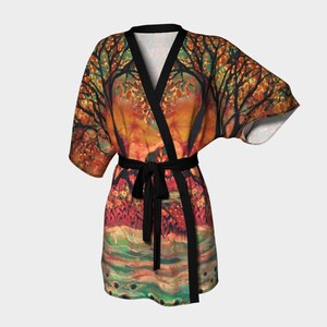River Sunrise  Kimono Robe - River Sunrise Batik