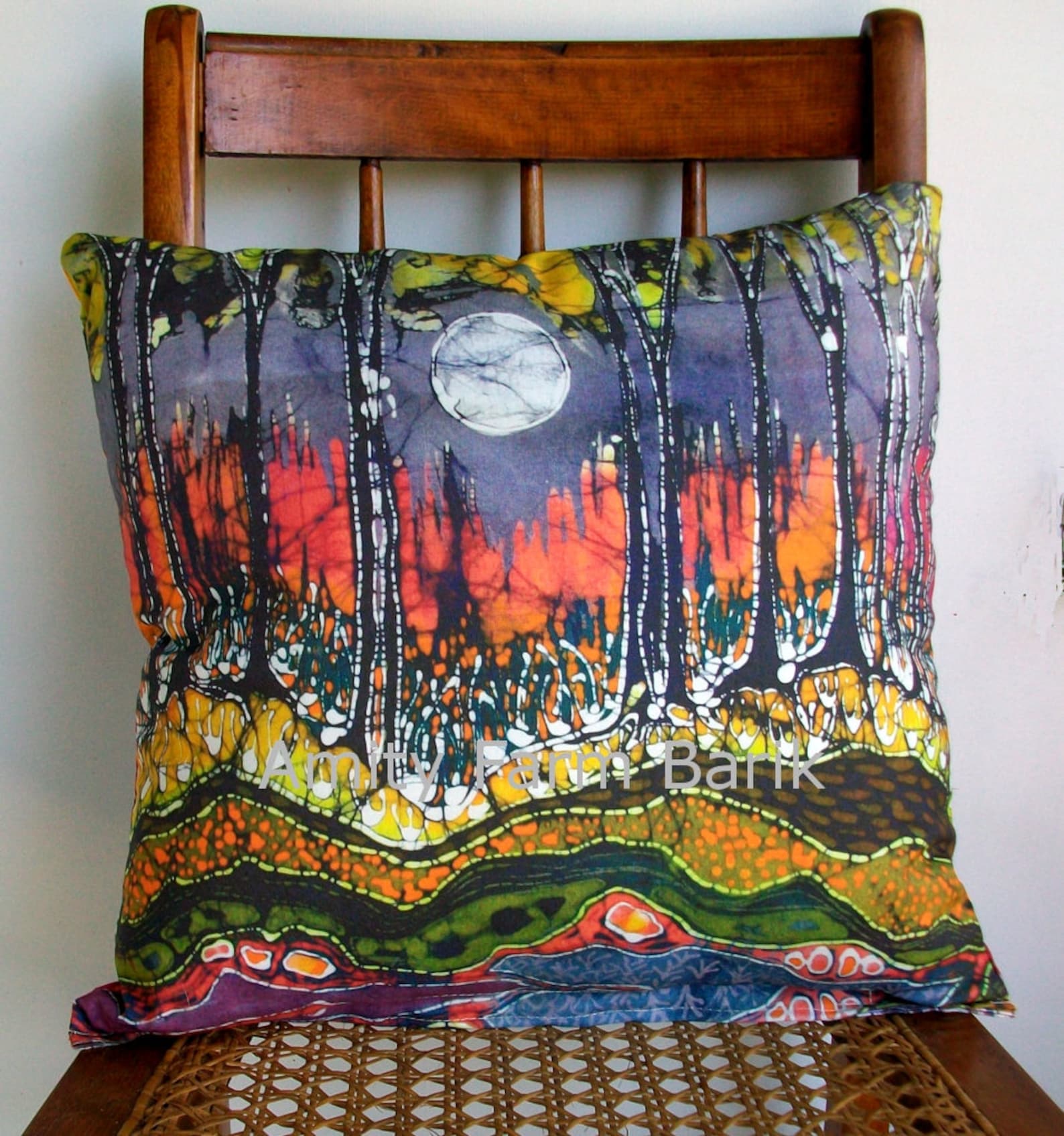 Below Ground in Spring Pillow fabric panels from Etsy