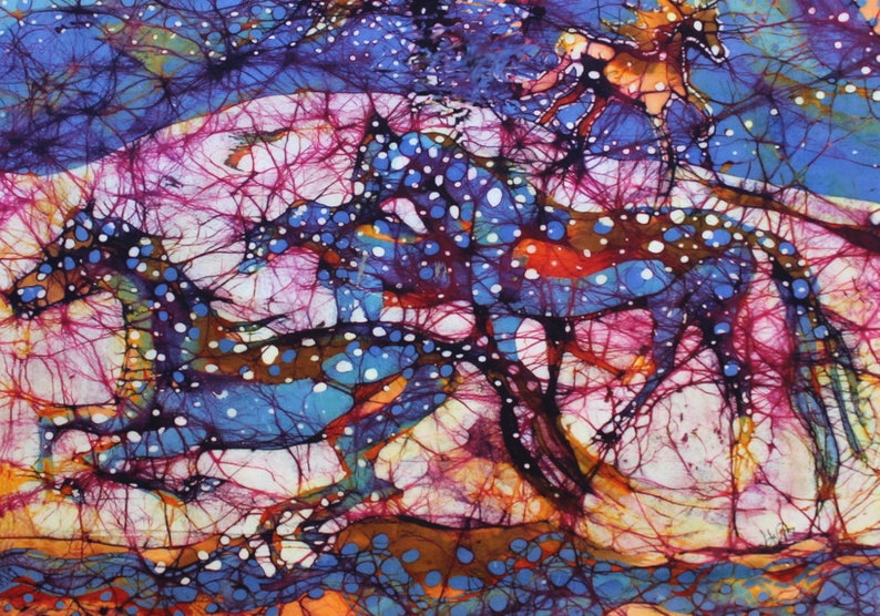 6 Fabric Panels From My Horse Batik art Fabric 12 X Etsy