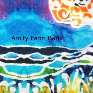 Jersey Cows in Spring Pasture batik fabric from original Custom printed fabric-Applique quilt panel image 4