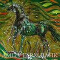 Horse Rises From the Earth - Very large original batik painting