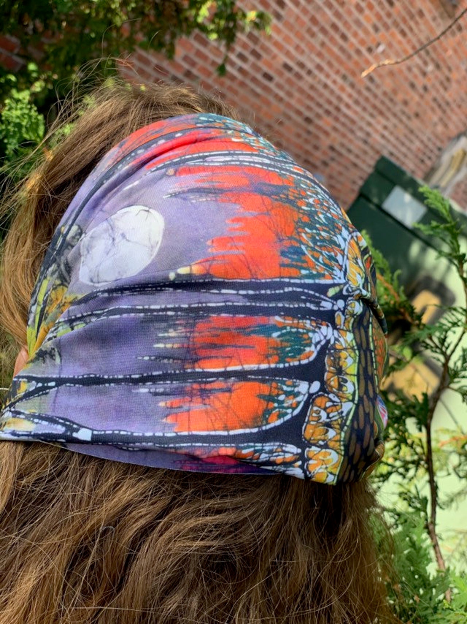 KNITTED HEADBAND WITH SILK SCARF WILD MOONCHILD main image 1