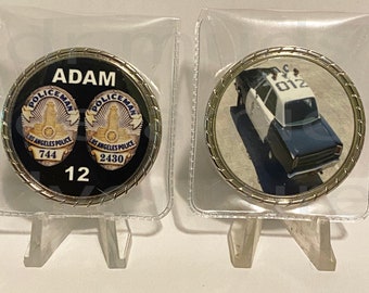 Neat ADAM 12 LAPD Silver Colored Roped Edge Remembrance Coin