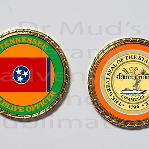 TENNESSEE Conservation Officer   Game Warden Novelty Collectors coin