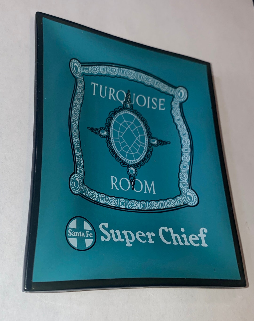 Vintage Rare Amtrak Santa Fe Super Chief Turquoise Room