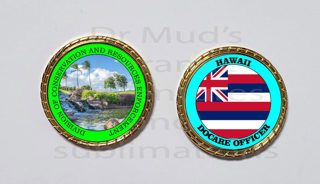 HAWAII Wildlife Officer Game Warden Novelty Collectors Coin Etsy