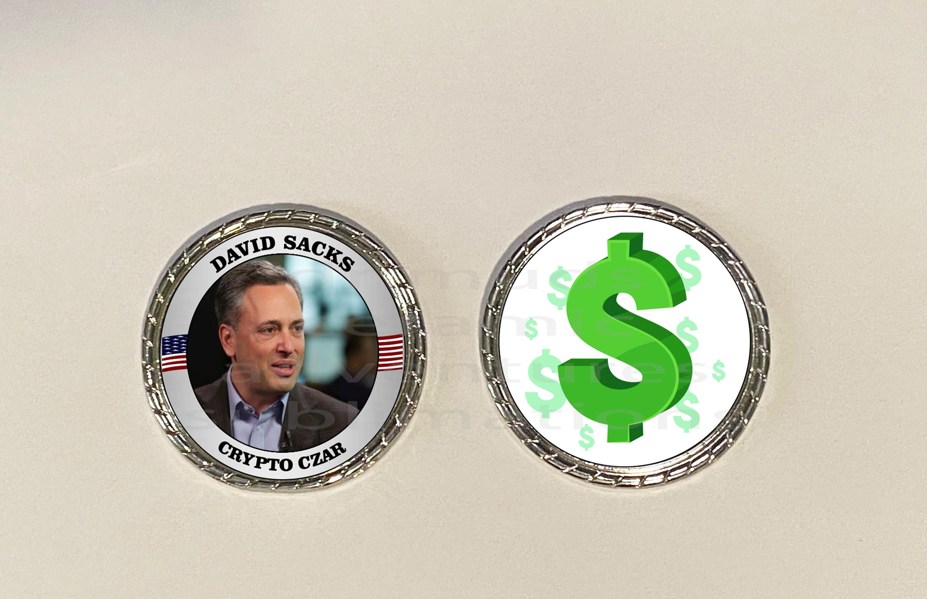 President TRUMP David Sacks Crypto Czar Novelty Coin -get Them All - Etsy
