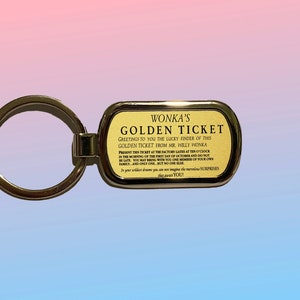 Golden Ticket  Key Chain