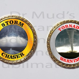 Neat Storm Chasers Tornado Warning  Collectors Coin