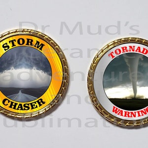 Neat Storm Chasers Tornado Warning  Collectors Coin