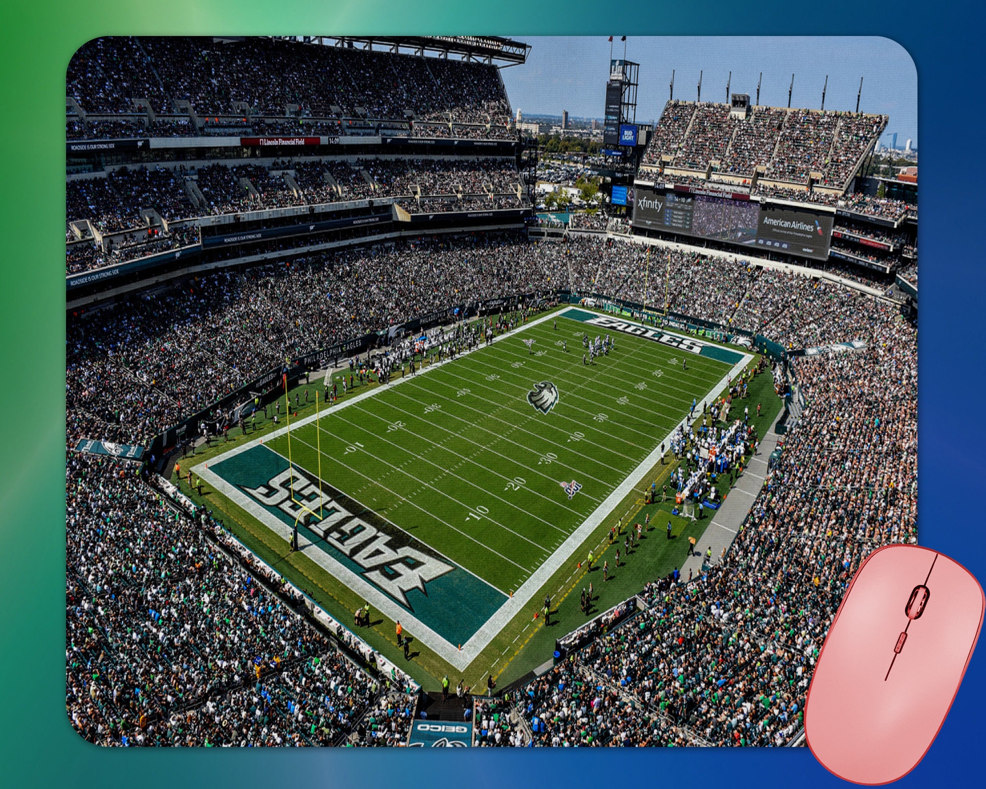 Lincoln Financial Field Home of the Philadelphia Eagles Mouse Pad