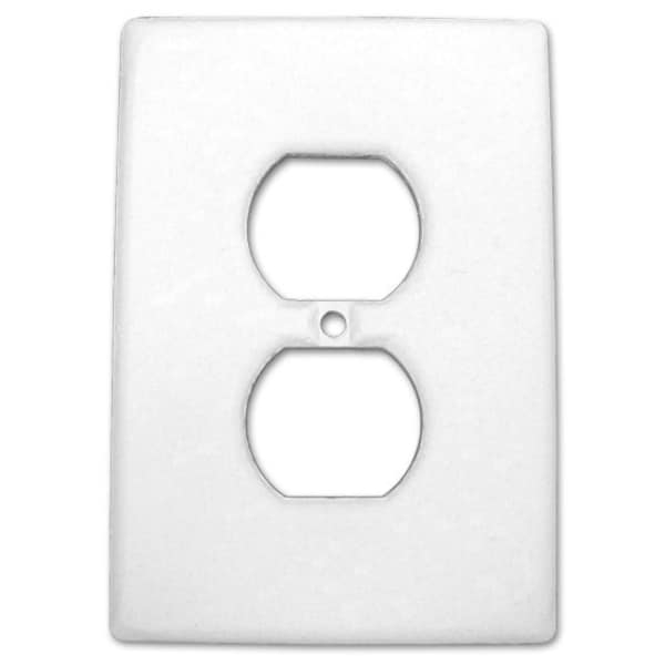 Paint your own ceramic bisque light  electric outlet cover - great kids projects too