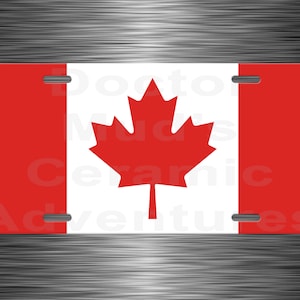 CANADA  FLAG  Metal License Plate