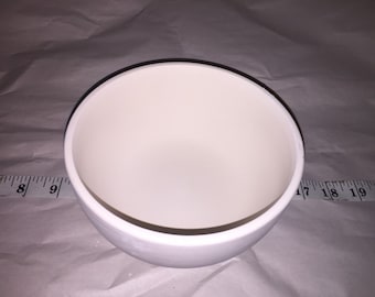 Cool Cereal Bowl Style Glass Fusing / draping kiln stained slump   6.18" Dia x 3.18" H