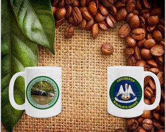 LOUISIANA Wildlife Agent  Ceramic  Mug ~    Choose your size