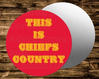 Metal  Sign This is Chiefs country  Wreaths Crafts & miniatures Projects