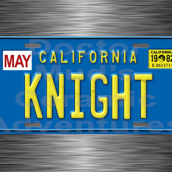 Knight Rider License Plate - Etsy